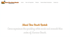 Desktop Screenshot of islandtimebeachrentals.com