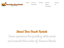 Tablet Screenshot of islandtimebeachrentals.com